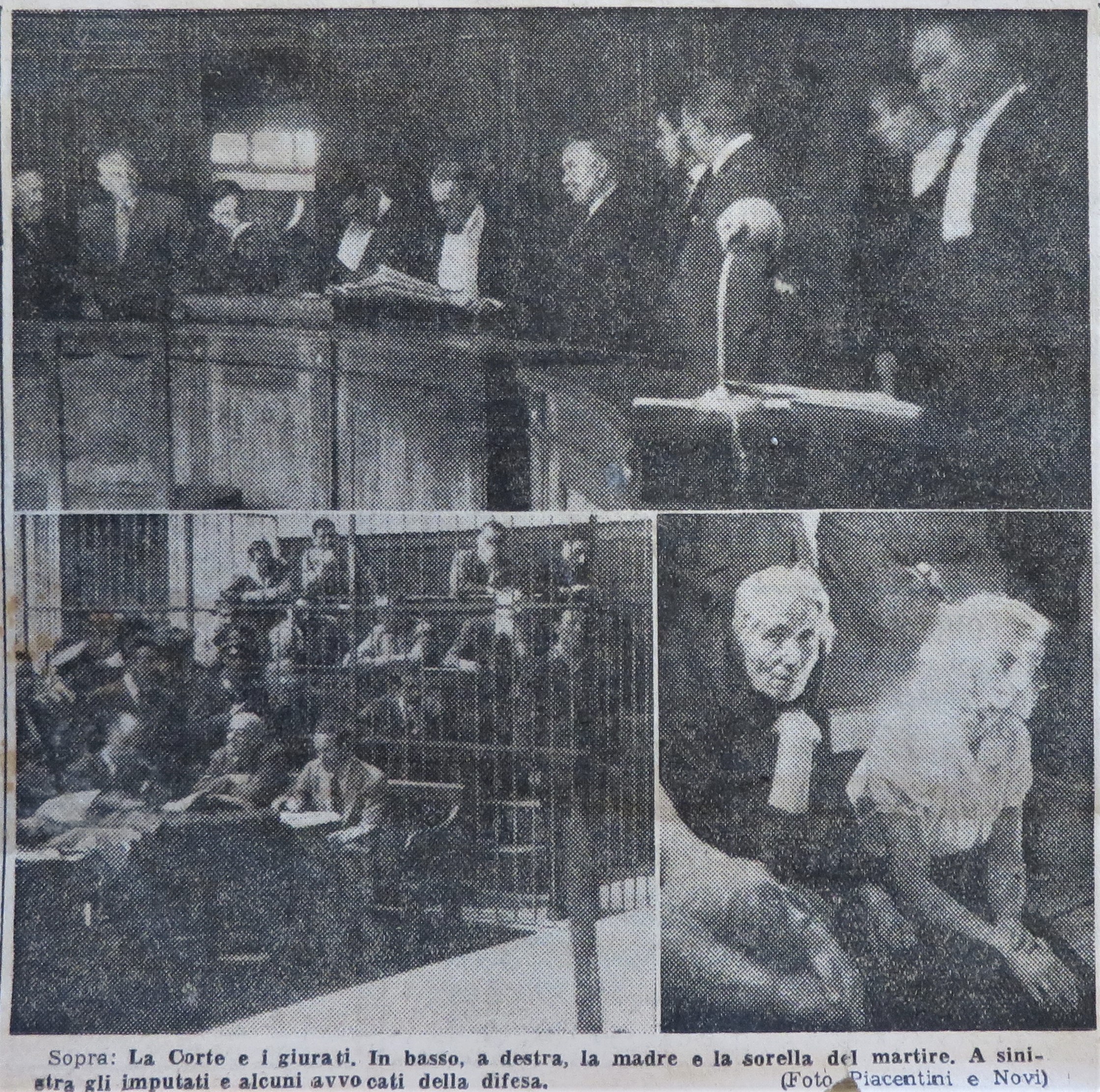 Livorno, 1947. Foto scattate al processo per l'uccisione di Oberdan.