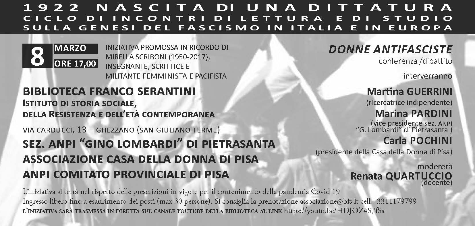 Invito Donne antifasciste